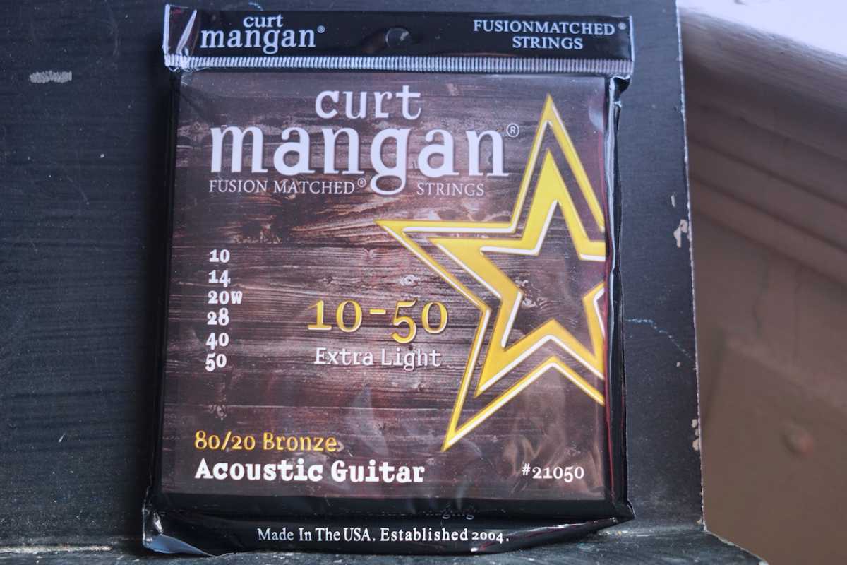 A set of Curt Mangan Extra Light Strings