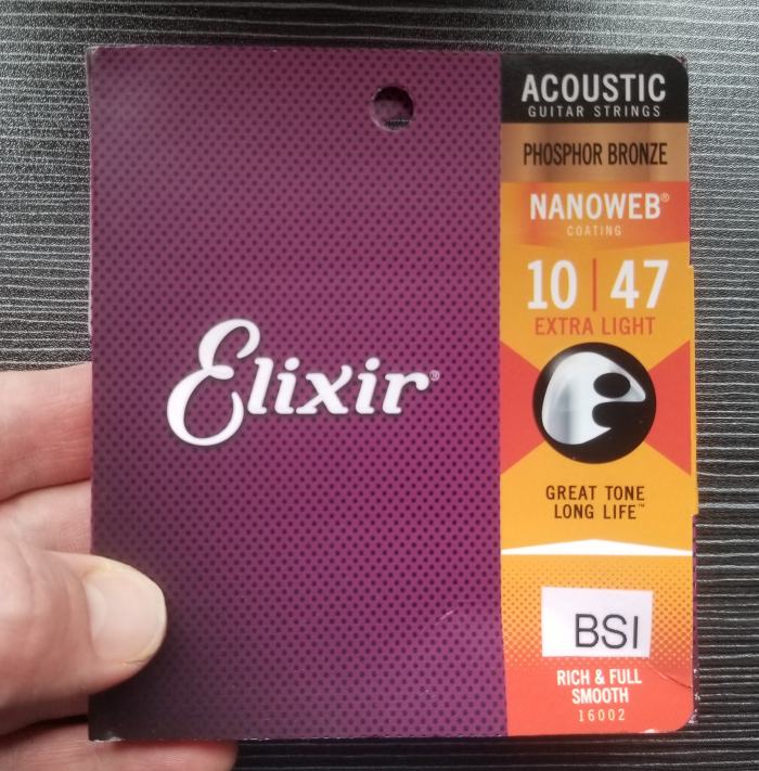 A set of Elixir strings with extra light gauge.