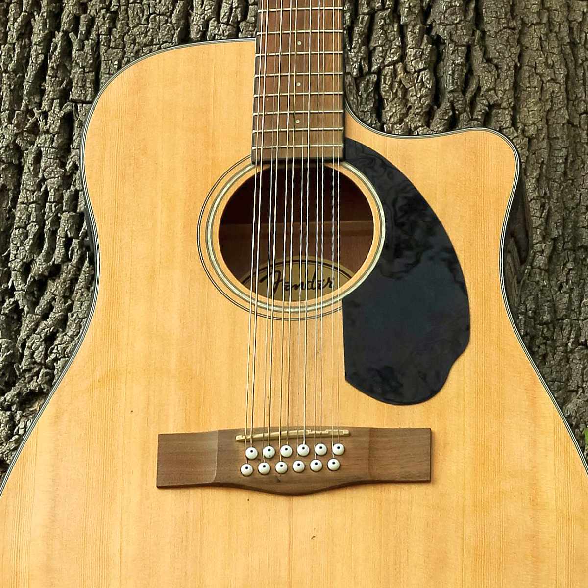 Fender CD-60SCE-12 twelve-string acoustic-electric guitar in natural finish