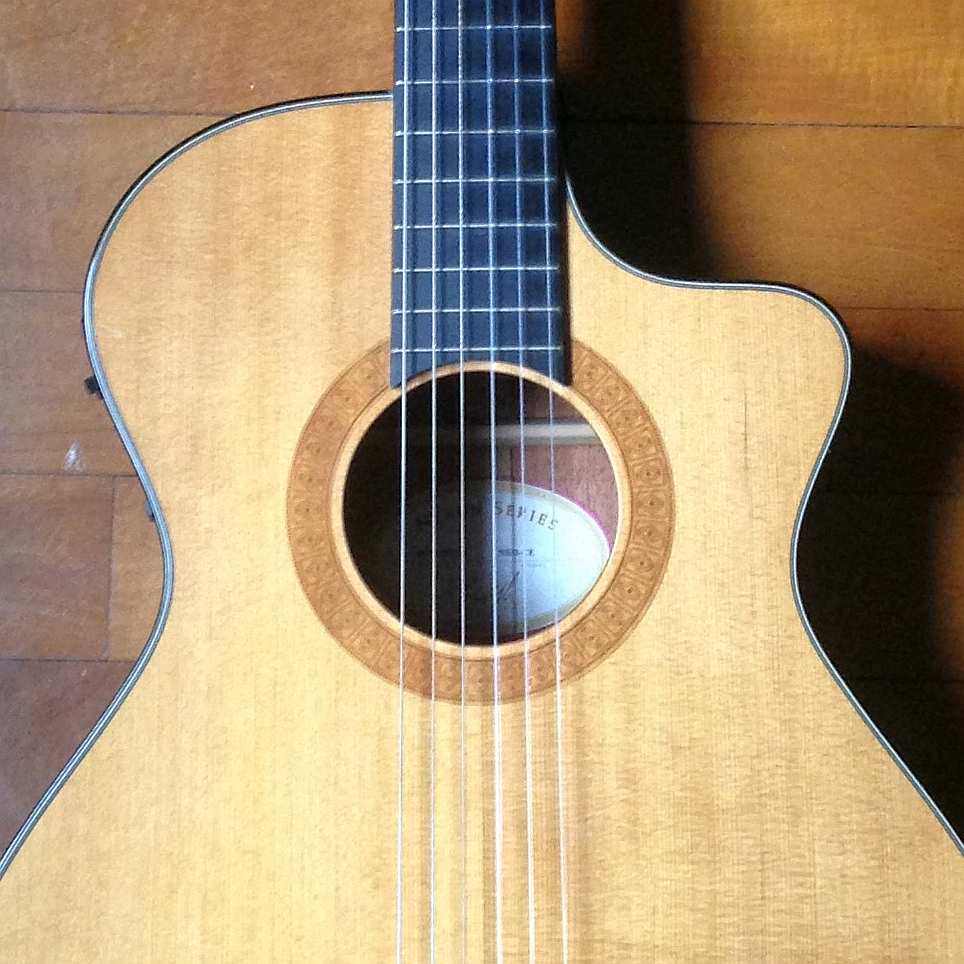 Taylor 314ce-N nylon-string acoustic-electric guitar with cutaway body