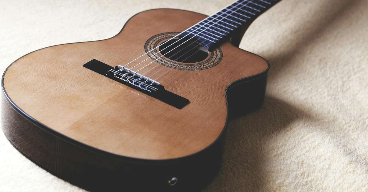A crossover nylon guitar by Ibanez with a lamiate top